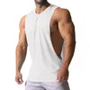 Men's Vests 2023 Mens Gym Tank top Men Fitness Sleeveless Shirt Male Mesh Breathable Sports Vest Undershirt Gyms Running 230727