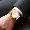 Armbandsur Curren Mens Watches Fashion Top Brand Luxury Business Automatic Date Watch Men Casual Waterproof Relogio Masculinobox 230727