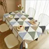 Tala de mesa Toca de mesa retangular simples nórdica para mesa de jantar Tabela de mesa Tabela móveis de decoração caseira bancada R230819