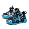 Fashion Boys Basketball Shoes Kids Casual Sneakers Leather Sports Trainers For Children Blue Black Red Color