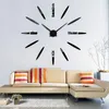 Zegary ścienne Kreatywne DIY zegar salonu Duża naklejka Nordic Proste nowoczesne naklejki projektowe