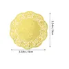 Table Napkin 100 PCS Snack Tablecloth Disposable Lace Cake Doilies Absorption Paper Pad Round