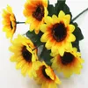 Wedding background sunflower decoration prop simulation flower 7 small sunflower sunflower226p
