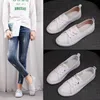 Robe chaussures CXJYWMJL véritable cuir baskets décontractées pour femmes plus taille printemps été skate dames vulcanisé petit blanc 230728