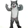 Furry Tiger Mascot Costume Long Fur Fursuit Vuxen Tecknad karaktär Fancy Dress Halloween Christmas Anime Parade Suits261s