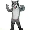 Costume da mascotte di tigre pelosa Fursuit di pelliccia lunga Personaggio dei cartoni animati per adulti Vestito operato Halloween Natale Anime Parade Suits261S