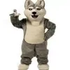 Traje de mascote de cão Husky novo de fábrica Personagem de desenho animado adulto Mascote Roupa de mascote Fancy Dress Party Carnival Costume316W