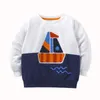 Felpe con cappuccio Felpe Little maven Neonati maschi Autunno Abbigliamento casual Felpa in cotone con barche Moda Top per bambini 27 anni 230728