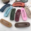 11cm Frosted Hair Clips Barrettes Fashion Clamps Duckbill Hairpin Woman Hair Jewelry