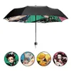 Devil's Blade Automatic Folding Anime Umbrella Demon Slayer Kimetsu No Yaiba Ninja Samurai Umbrella Rain Men Windproof Paraso250F