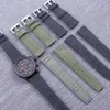 20mm 21mm 22mm Sports Nylon for IWC Big Pilot Watch Man Waterproof Watch Band Strap Watchband Bracelet Black Green Man with Tools265d