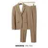 Men's Suits Spring/Summer Casual Suit Set For Men With Loose Drop Feel Light Mature Style Trendy And Advanced Sense Coat