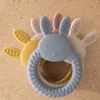 Tänder leksaker 1 st baby teether silicone leksak bpa gratis tecknad kanininlårande tandkött gåvor hälsa molar tugga födda tillbehör 230728