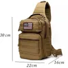 Açık çantalar askeri taktik göğüs çantası tek omuz haberci çantaları açık kamuflaj seyahat sırt çantası erkekleri kadınlar 230728