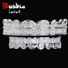 Dental Grills Bubble Letter Baguette Edition Topmodel Luxe Look Tanden Wit Verguld Hip Hop Sieraden 2023 Drop Trend 230727