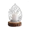 Świece Nordic Iron Holder Retro Christmas Tealight Vintage żyrandol Bougeoir Decor DL60ZT