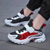 Neue Ankunft Jungen Mädchen Laufschuhe Kinder Atmungsaktive Casual Turnschuhe Blau Rot Sport Trainer Für Kinder Größe 28-39 dicke Sohle