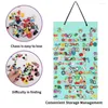 Storage Bags Shoe Charms Wall-mounted Organizer Capacity Hanging Bag For Easy Display Of 150 Decorations Wall Mounted