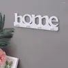 Hooks Punch Free Home Letter Shape Pendant Decorative Clothes Bag Key Storage Rack Bathroom Door Hanger Hanging