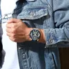 Armbandsur Curren Luxury Brand Men Analog Leather Sports Watches Mens Army Military Watch Man Date Quartz Clock Relogio Masculino 230727