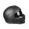 Motorcycle Helmets Carbon Fiber Pattern Scorpion Multi-purpose Combination Helmet Retro Cascos Moto Personality Half