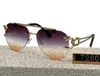 Occhiali da sole 2023 Retro senza montatura per uomo Steampunk Occhiali moda donna Vintage Shades Gafas De Sol Sonnenbrill 7260