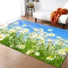 Carpets Pastoral Area Rug Mat Girls Room Decorative Bedroom Carpets Daisy Dining Room Rug and Carpet for Home Living Room R230728