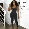 Women's Fashion 2023 Summer clubwear jumpsuits rompers New High Waist Tight Thread Sleeveless Casual Sports jumpsuit for Women