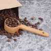 Colher medidora de madeira de cabo longo Colher de café de madeira Colheres de sopa para cozinha doméstica Ferramentas de medição LX4179 LL
