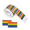 Ny Rainbow Flag LHBT -klistermärke Rainbow Wall Stickers för kläder Gay Pride Badges Face Body Stickers317F