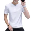 T-shirt da uomo T-shirt a maniche corte bella Trendy Brand Summer Casual Slim Fitting Mezza scollo a V Slee