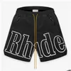 Shorts pour hommes Rhude Designers Mens Basketball Short Pants 2023 Luxurys Summer Beach Palm Letter Street Fashion Pantalons de survêtement Drop Delive Otqph