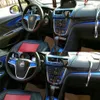 Car-Styling Carbon Fiber Car Interior Center Console Color Change Molding Sticker Decals For buick encore OPEL VAUXHALL MOKKA269b