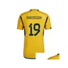 ヨガの衣装スウェーデンサッカー10ズラタンイブラヒモビッチジャージ3ナショナルチームエミルフォースバーグ1ロビンオルセンジョキムニルソン