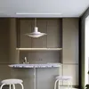 Lampy wiszące E27 uchwyt lampy wewnętrzny bar kuchenny blat sypialni aluminiowy drut srebrny platowany latający spodek w kształcie płucnika
