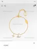 Womens Luxurys louiseitys Designer Bracciale Lucky Link Charm Bracciale Fashion Gioielli lucidi e accattivanti Regali per le vacanze delle signore 0719