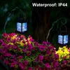 Gartendekorationen Retro Solarleuchten Laternen IP44 Wasserdicht Outdoor Hängende Hof Kerze Led Licht Dekor 230727