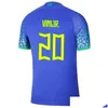 Yoga Outfit Men Kids National Team Brazils Soccer Jersey 22 Richarlison Raphinha Philippe Coutinho Thiago Sia Lucas Paqueta Marquinh Othzp