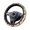 Steering Wheel Covers Doxie Florals Dachshund Sausage Dog Lovers Anti-Slip Protector For SUV Car Accessories