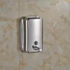 Duvar Montajı 500ml Paslanmaz Çelik Banyo Şampuan Sıvı Sabun Dağıtıcı Krom Kaplama2142
