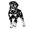 17 10 8 CM Rottweiler Hond Auto Stickers Persoonlijkheid Vinyl Decal Auto Styling Truck Decoratie Zwart Zilver CA10262799