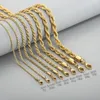 Chains Selling Gold Color/Silver Color 316L Stainless Steel 2/2.4/3/4/5/6/7/8mm Wide Rope Chain Necklace Women Men Fashion Jewelry