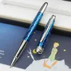Promoção por atacado azul Dark Petit Prince Rollerball Pen Designer Canetas esferográficas Escrita Canetas suaves