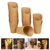 Dinnerware Sets 100pcs French Fry Paper Holders Cups Dessert Bowls