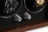 Movimentador de Relógio Embers Luxury 1 2 4 Slots Movimentador de Relógio Agitador de Madeira Caixa de Relógio Dobrador Automático Estojo de Armazenamento Mabuchi Motro 230727