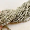 Charm Bracelets Natural Labradorite Bracelet Necklace 6mm Prayer 108 Beads Tibetan Mala Crystal Stone Jewelry Handmade Lotus 1pc