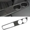 Car Carbon Fiber Water Cup Holder Panel Decorative Sticker for Lexus IS250 2013- Left Drive2267