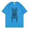 Magliette da uomo Fashion Dog Stampa Camicia di cotone Estate Casual T-shirt manica corta Lifework Streetswear Harajuku Donna Top Tee Uomo