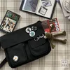 Kvällspåsar söta dukväska vilda studentkvinnor handväskor axel kvinnlig japansk hajuku diagonal crossbody for girl påse bolsas 230727