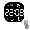 Wall Clocks Dual Remote Clock Room Control Screen Smart Brightness Alarm Decor Electronic Large Living Digital